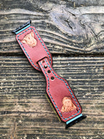 42/44mm Hairy Cow Custom Leather Apple Watch Band