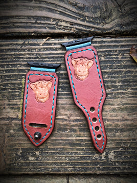 42/44mm Hairy Cow Custom Leather Apple Watch Band