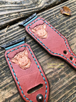 42/44mm Hairy Cow Custom Leather Apple Watch Band