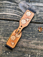38/40mm Honey Bees & Flowers Leather Apple Watch Band