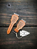 Custom Order~ Scalloped Style Leather Watchband