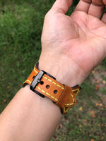 Custom Order~ Scalloped Style Leather Watchband