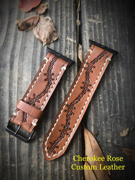 Custom Order Straight Band Leather iWatch Strap