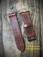 Custom Order Straight Band Leather iWatch Strap
