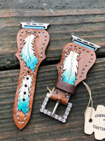 Custom Order~ Scalloped Style Leather Watchband