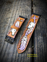 Custom Order Straight Band Leather iWatch Strap