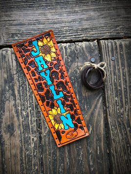 Custom Order Leather Show Stick Wrap