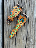 Custom Order~ Scalloped Style Leather Watchband