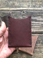 You Pick Your Color ~  Oil Tanned Leather Single Pocket Card Wallet