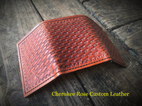 Custom Order ~ Fully Stamped Men's Trifold Leather Wallet