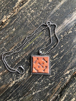 Tribal Arrows Leather Pendant Necklace