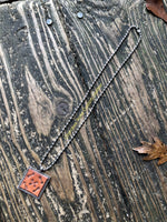 Tribal Arrows Leather Pendant Necklace