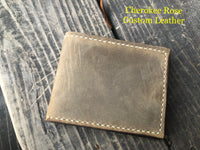Custom Order~ Oil Tanned BiFold Mens Wallet