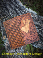 Custom Order~ Carved Leather Roper Style Long Wallet