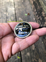 Two-tone Black Come & Take It Hair Tie - Peyote Rose