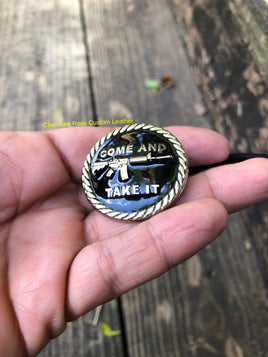 Two-tone Black Come & Take It Hair Tie - Peyote Rose