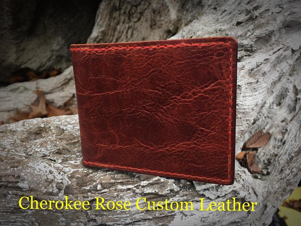 Handmade Oil Tanned Leather Bifold Wallet | Custom Men's Wallet