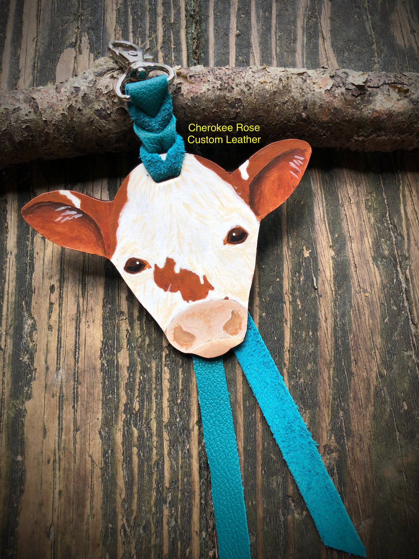 Custom Order Livestock Show Club Calf Head Key Chain