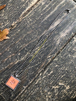 Deer Track Leather Pendant Necklace