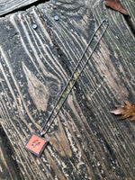 Deer Track Leather Pendant Necklace
