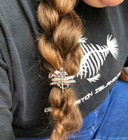 DragonFly Concho Hair Tie - Peyote Rose