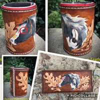 Custom Order Leather Can Wrap