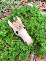 Horse Head Leather Keychain