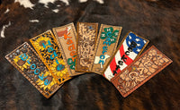Custom Order Leather Show Stick Wrap