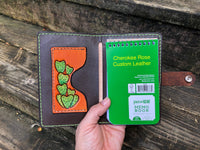 Carved Sunflower and Cactus Spiral Top Memo Pad Holder