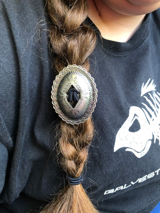 Large Southwestern Thunderbird Hair Tie - Peyote Rose