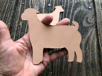 Custom Order Livestock Show Goat Key Chain