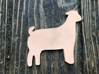 Custom Order Livestock Show Goat Key Chain