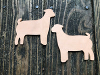 Custom Order Livestock Show Goat Key Chain