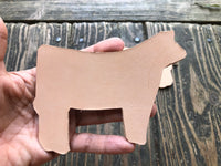 Custom Order Livestock Show Heifer Key Chain
