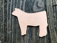 Custom Order Livestock Show Heifer Key Chain