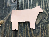 Custom Order Livestock Show Steer Key Chain