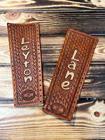 Custom Order Leather Show Stick Wrap
