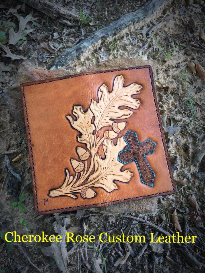 Custom Handmade Leather Roper Wallet | Hand Carved Long Wallet