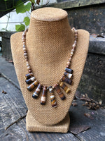 Handmade Picture Jasper and Agate Southwest Necklace