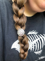 Southwestern Thunder Bird Concho Hair Tie - Peyote Rose