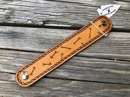 Shooting Arrows Leather Cuff Bracelet