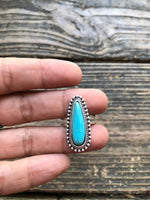 Teardrop Natural Stone Ring