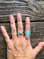 Teardrop Natural Stone Ring