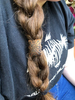 Santa Fe Antique Copper Arrows Hair Tie - Peyote Rose
