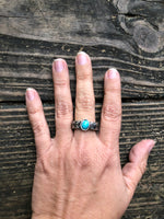 Tribal Design Turquoise Stone Ring