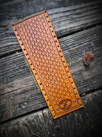 Custom Order~ Woven Basketweave Leather Show Stick Wrap